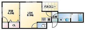 e-house  ｜ 大阪府大阪市東住吉区照ケ丘矢田2丁目（賃貸アパート1LDK・3階・30.77㎡） その1