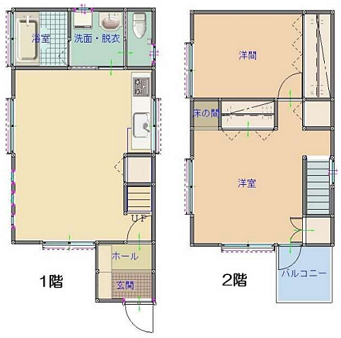 間取りを拡大表示
