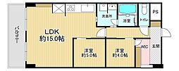 マンハイムグラン石切 2LDKの間取図画像