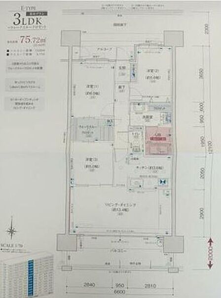 3LDKの間取りです