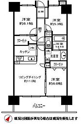 エスティプレイス 3LDKの間取図画像