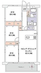 メゾン新郷 3LDKの間取図画像