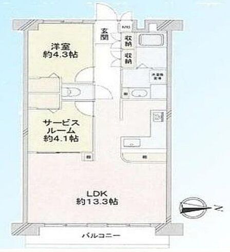 1SLDK 間取り