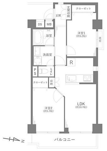 間取りを拡大表示
