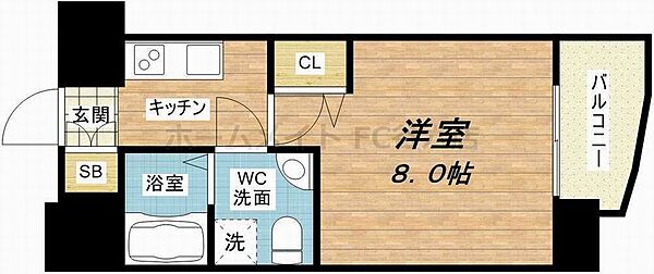 セレニテ谷町calme ｜大阪府大阪市中央区粉川町(賃貸マンション1K・10階・23.45㎡)の写真 その2