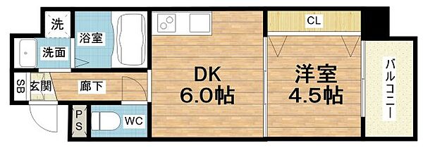 Forest Court 南大江公園 ｜大阪府大阪市中央区粉川町(賃貸マンション1DK・6階・29.78㎡)の写真 その2