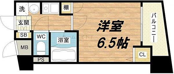 エイペックス大手通 ｜大阪府大阪市中央区内淡路町3丁目(賃貸マンション1K・4階・20.10㎡)の写真 その2