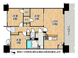 ルネ大津膳所 3LDKの間取図画像