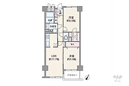 間取図画像 2LDK