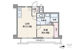 エクセル北池 1LDKの間取図画像