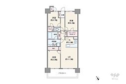 ソル・シエーナ川口 3LDKの間取図画像