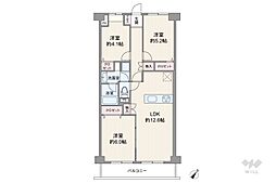 間取図画像 3LDK