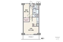 赤羽スカイハイツ 1LDKの間取図画像
