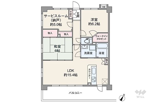 間取り アルファスクエア川口グランデ 3階/-