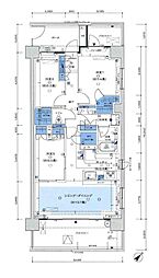 ザ・パークハウス横浜新子安ガーデン 3LDKの間取図画像