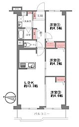 GSハイム船場 3LDKの間取図画像