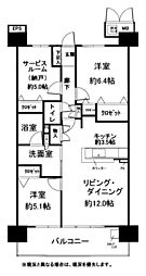 間取図画像 2SLDK