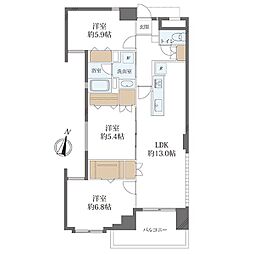 ライオンズマンションマキシム大橋 3LDKの間取図画像