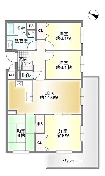 間取りを拡大表示