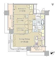 東京都品川区上大崎3丁目（賃貸マンション3LDK・24階・75.55㎡） その2