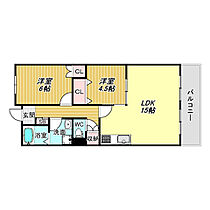 リバージュ住吉  ｜ 大阪府大阪市住吉区苅田2丁目（賃貸マンション2LDK・2階・60.55㎡） その2