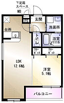 フジパレスエン  ｜ 大阪府大阪市住吉区遠里小野2丁目（賃貸アパート1LDK・1階・40.04㎡） その2