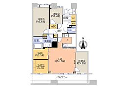 シティデュオタワー川口 3LDKの間取図画像