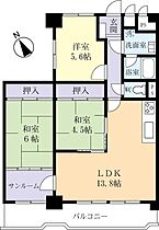 水戸スカイハイツ806号室 0001 ｜ 茨城県水戸市南町3丁目（賃貸マンション3LDK・8階・71.46㎡） その2