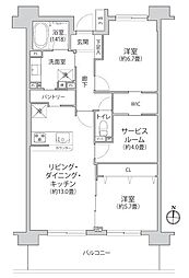 クリオ北新横浜伍番館 3LDKの間取図画像