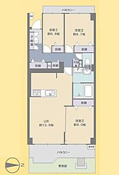 パークシティ溝の口D棟 3LDKの間取図画像