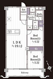 ライオンズマンション上永谷 2LDKの間取図画像