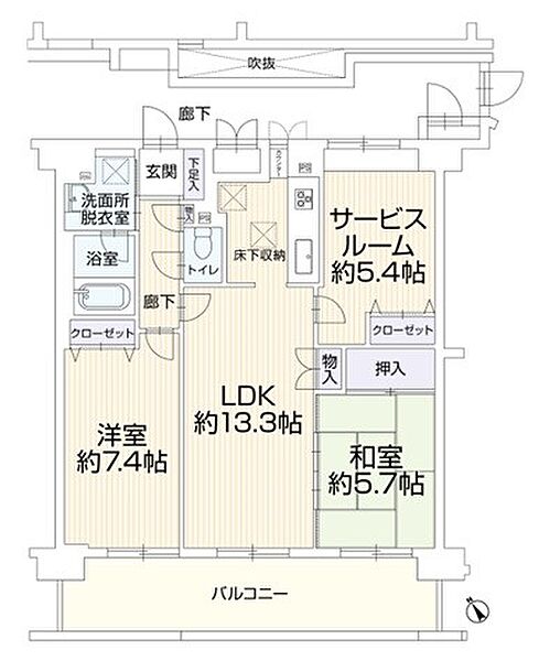 間取りを拡大表示