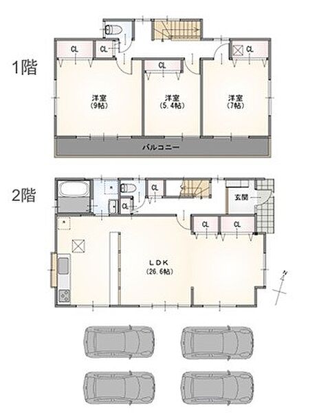 間取りを拡大表示