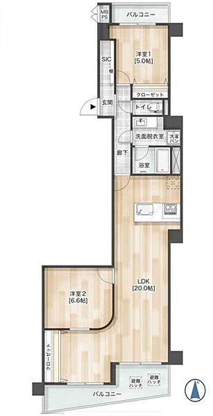 間取りを拡大表示