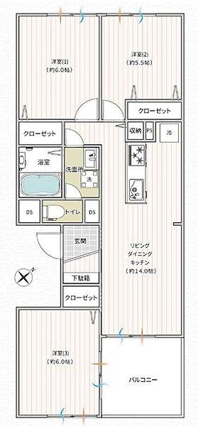 間取りを拡大表示
