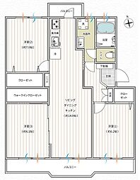 湘南ライフタウン羽根沢第二住宅17号棟 3LDKの間取図画像