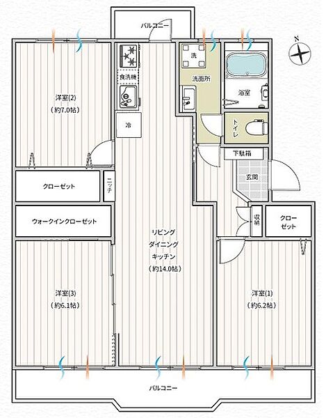 間取りを拡大表示