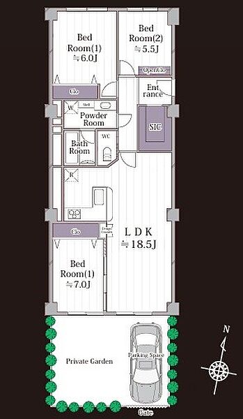 間取りを拡大表示