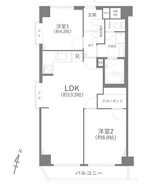 間取りを拡大表示
