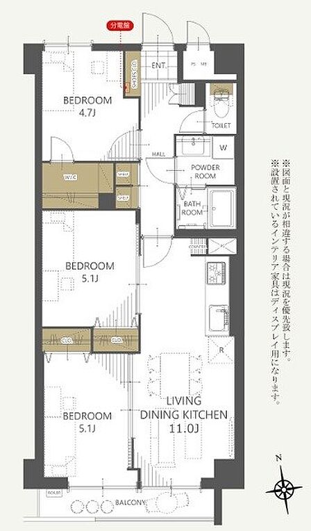 3LDK 間取り