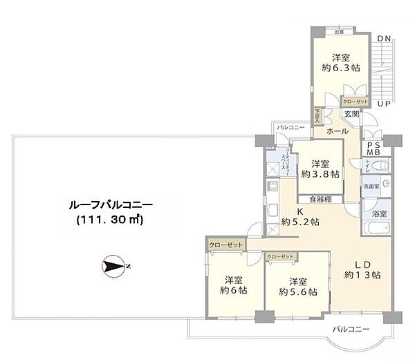 間取りを拡大表示
