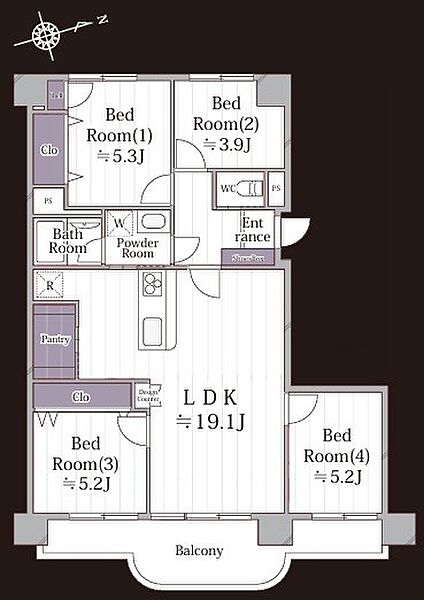 間取りを拡大表示