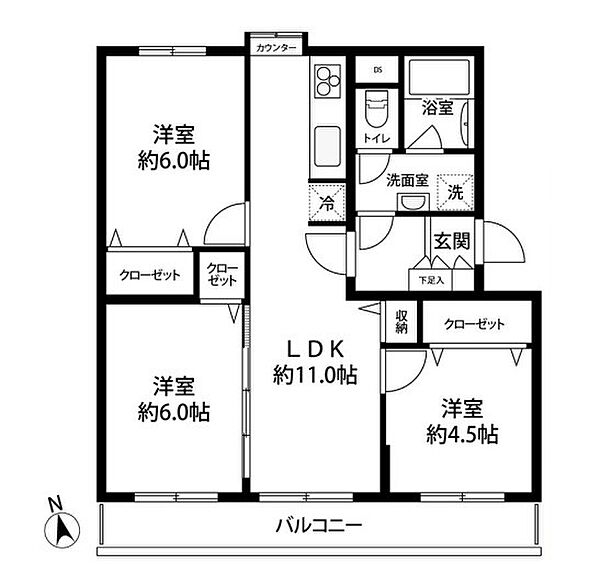 間取りを拡大表示