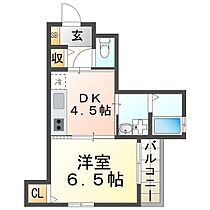 D-ROOM甲子園 101 ｜ 兵庫県西宮市甲子園浦風町14-6（賃貸アパート1DK・1階・28.12㎡） その2