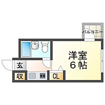 キューブ武庫川VI 203 ｜ 兵庫県尼崎市武庫町1丁目33-3（賃貸マンション1R・2階・18.00㎡） その2