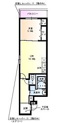 フジパレス武庫川駅北 1LDKの間取図画像