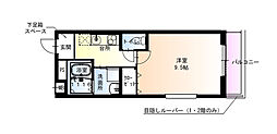 フジパレス西宮久寿川 1Kの間取図画像