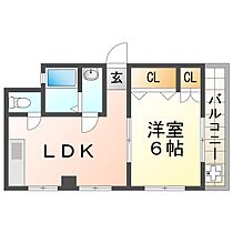 コーポ白峰 406 ｜ 兵庫県尼崎市武庫之荘2丁目23-10（賃貸マンション1LDK・4階・38.00㎡） その2