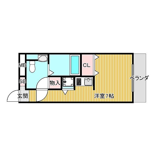 ソフィア武庫川 215｜兵庫県西宮市笠屋町(賃貸マンション1K・2階・24.90㎡)の写真 その2