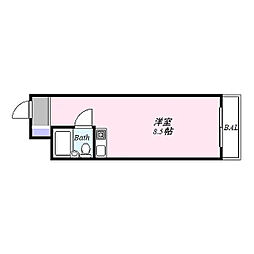 ネオダイキョー塚口 ワンルームの間取図画像